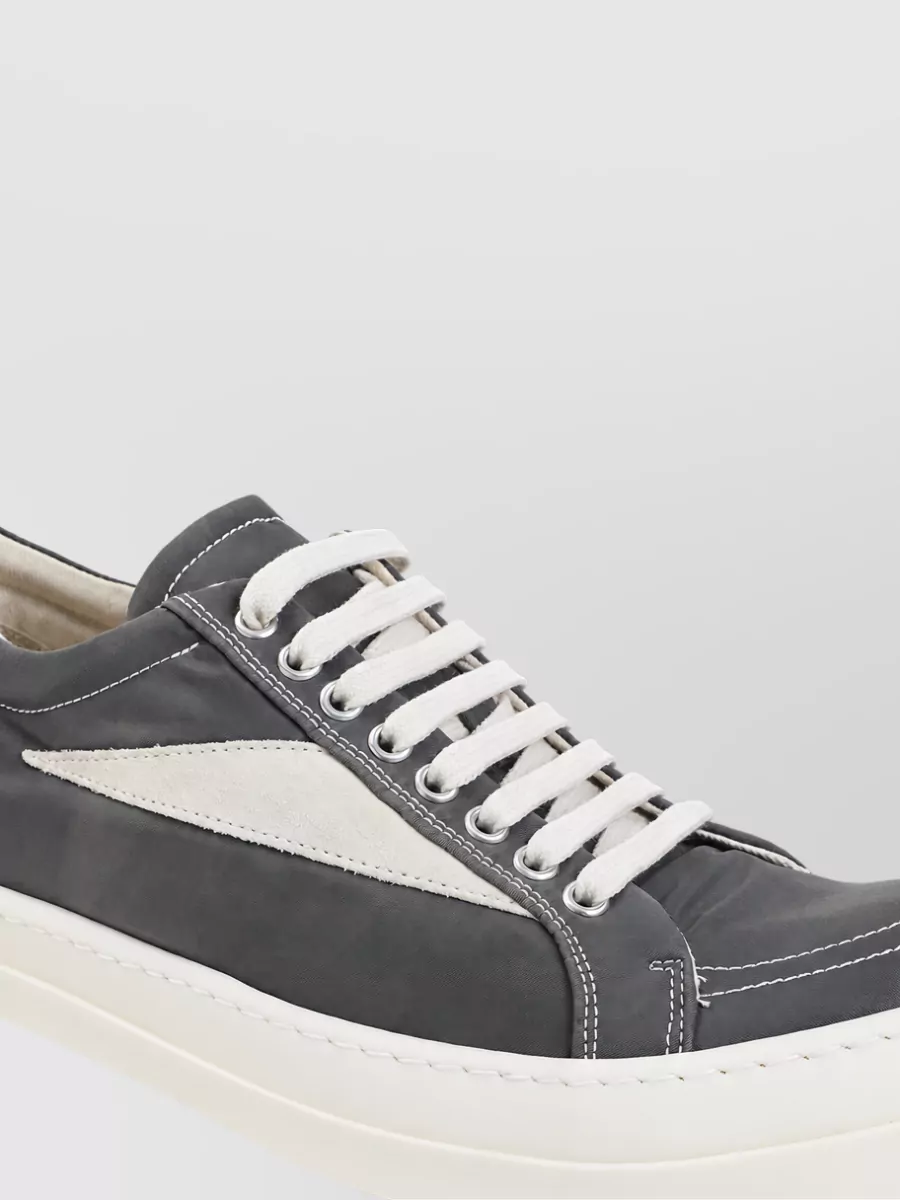 Rick Owens Drkshdw Leather Low-Top Sneakers