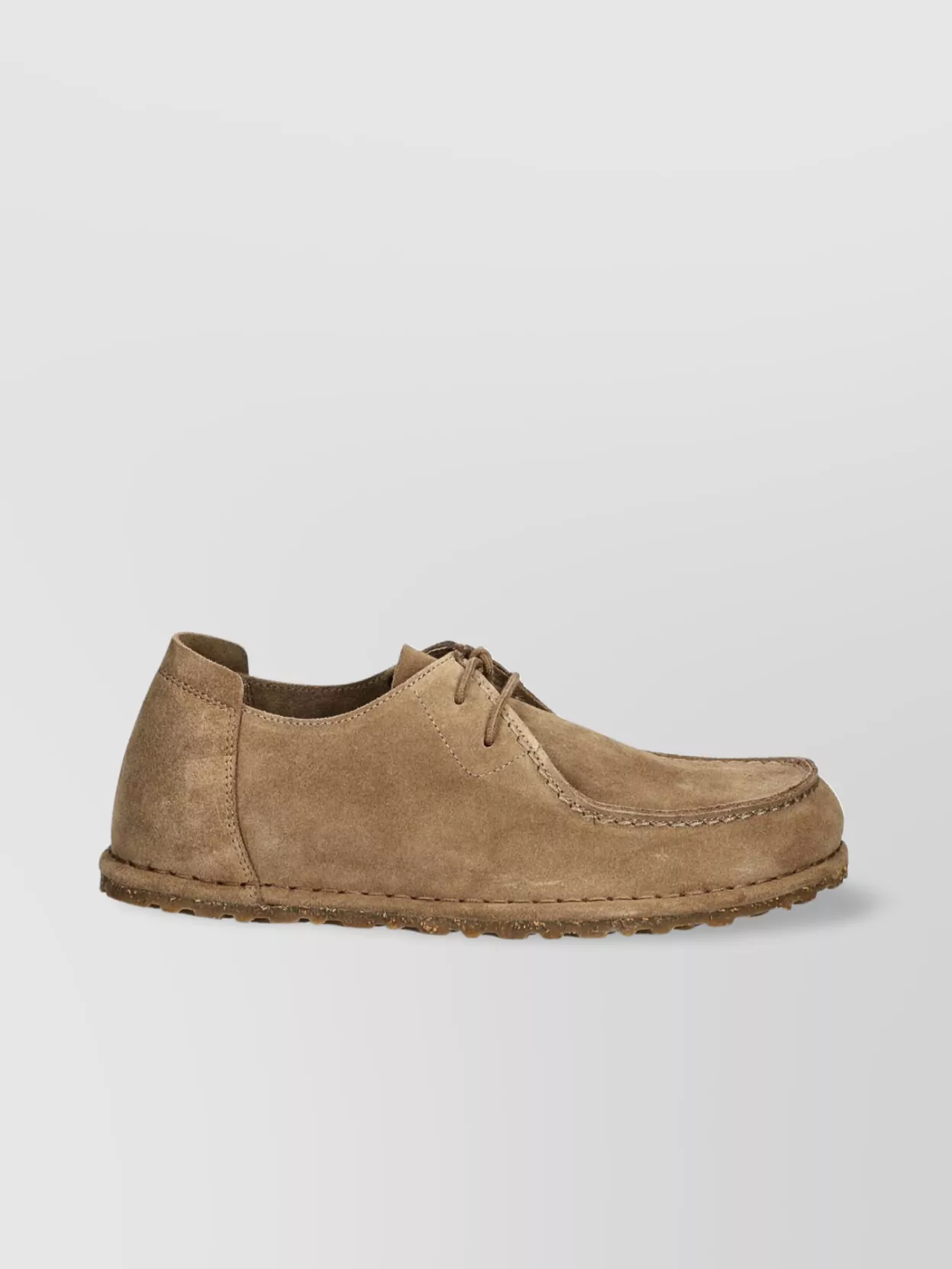Birkenstock Lace-Up Suede Loafers Rubber Sole