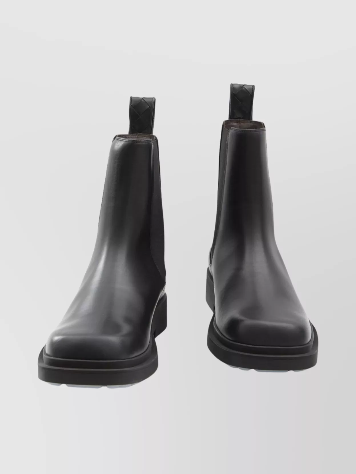 Bottega Veneta Square Toe Chelsea Ankle Boots