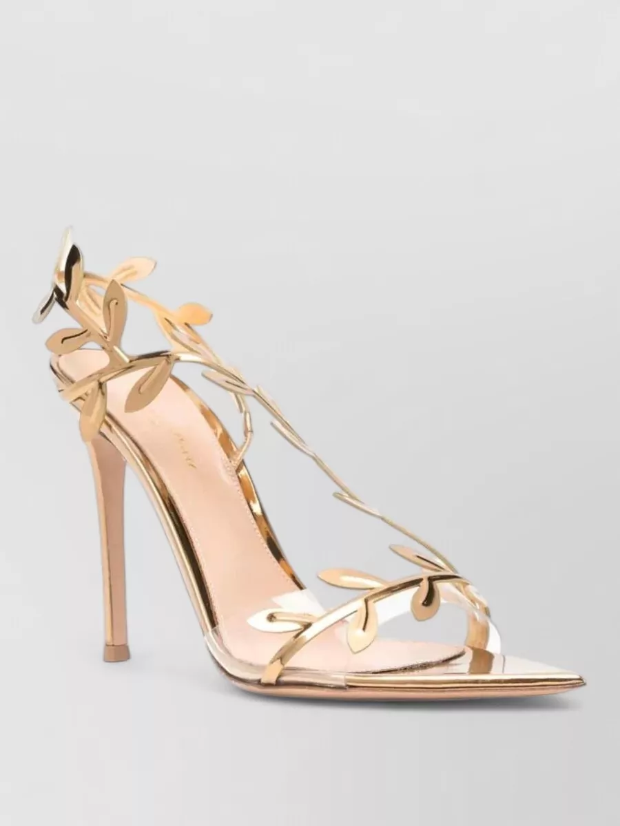 Gianvito Rossi Leaf-Pattern Stiletto Sandals