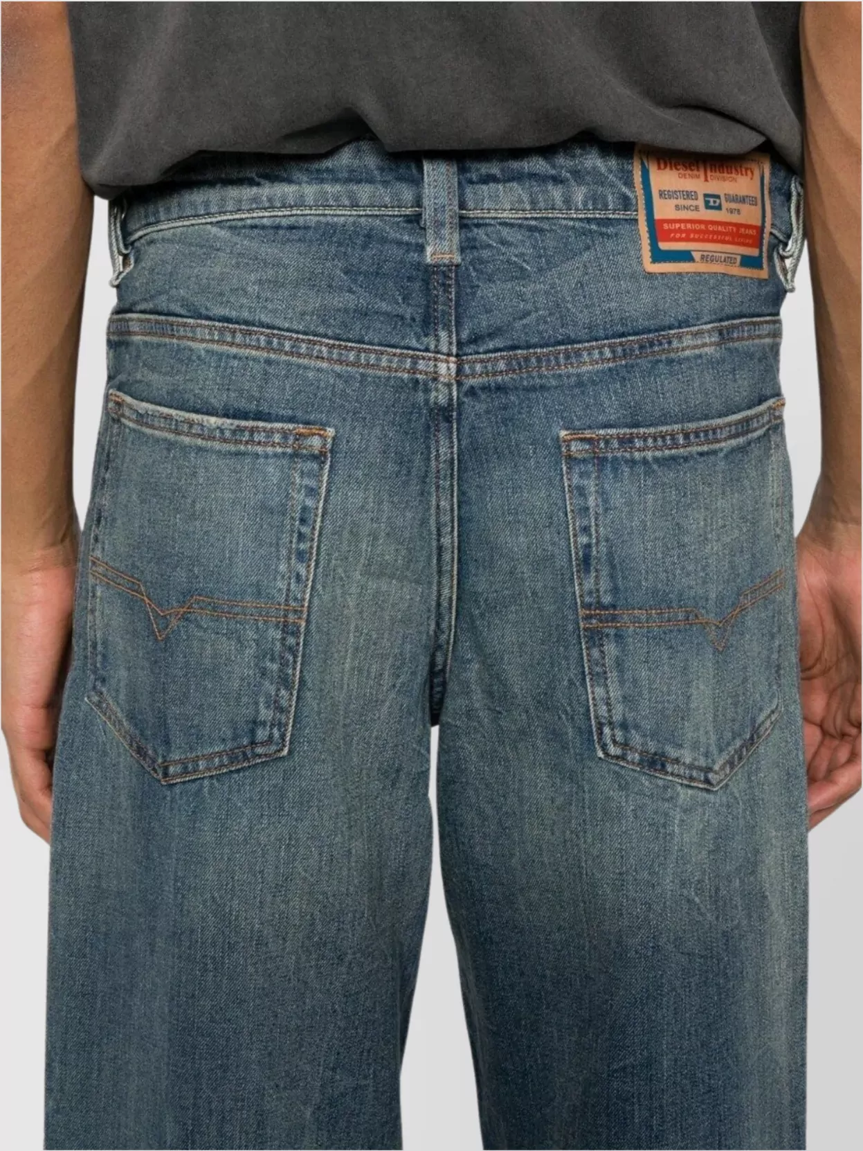 Diesel Macro Faded Five-Pocket Belt Loops