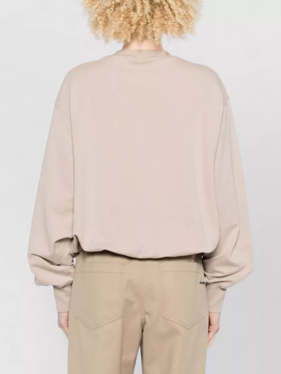 Brunello Cucinelli Graphic Print Cotton Crewneck Sweatshirt