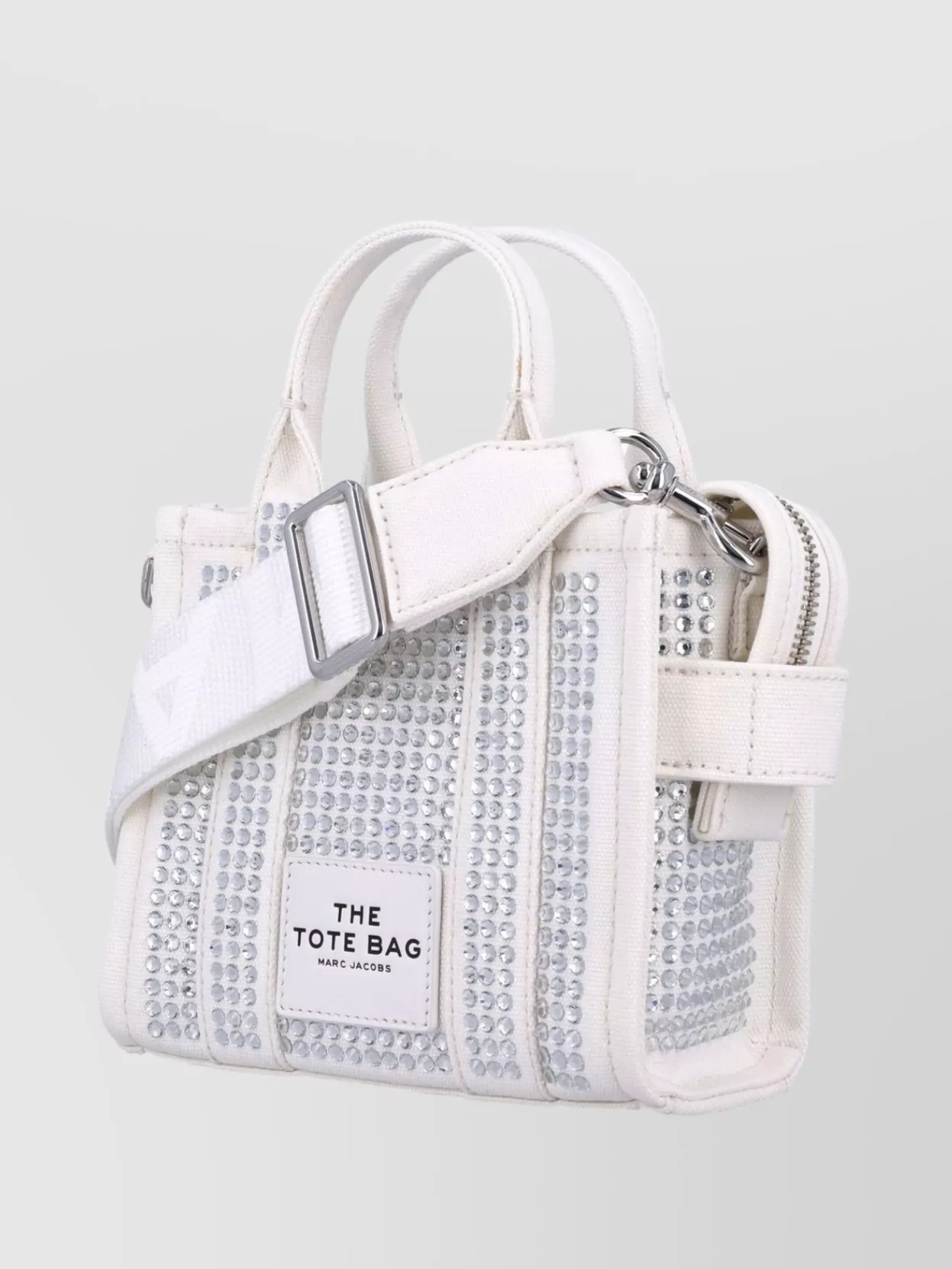 Marc Jacobs Crystal Studded Crossbody Tote With Top Handles