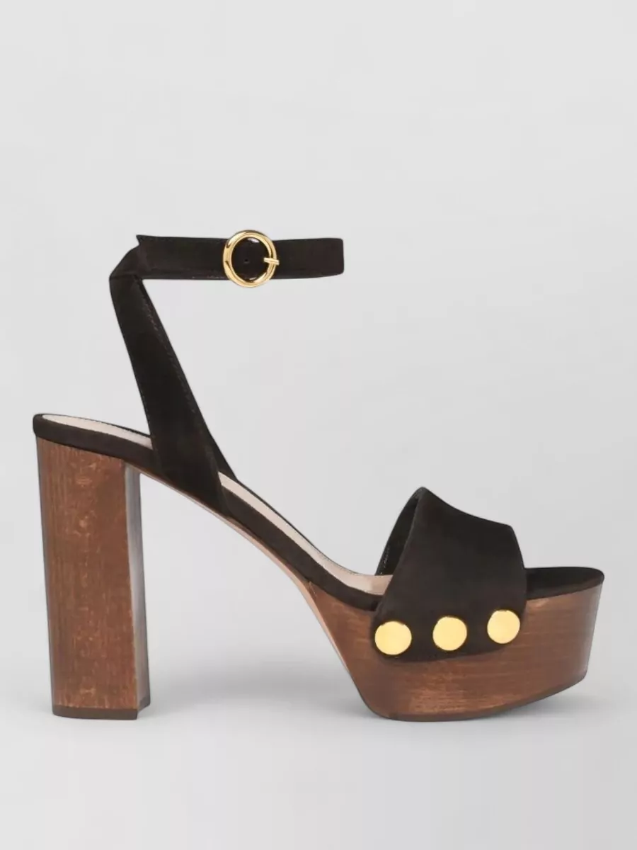 Gianvito Rossi Leather Clog Sandals