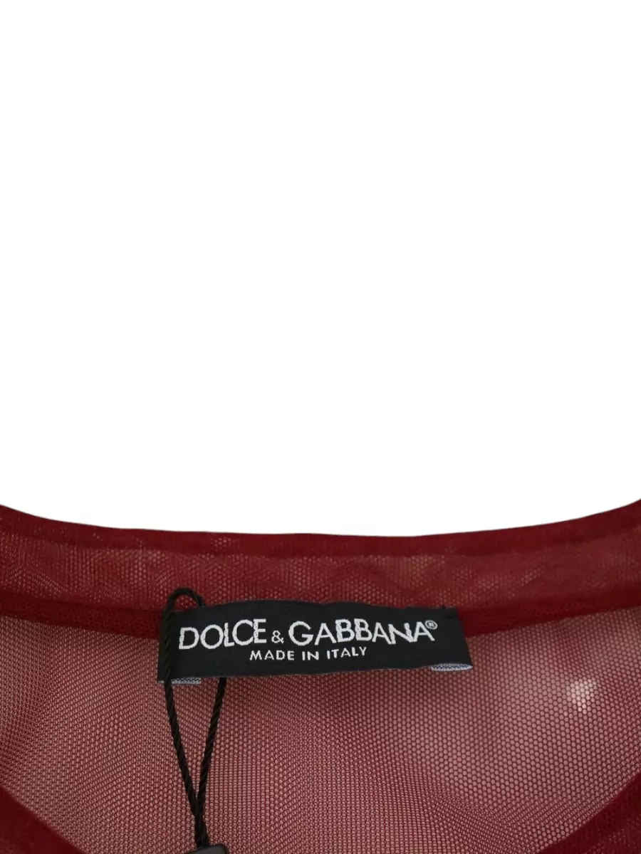 Dolce&Gabbana Nylon Embroidered Mini Dress