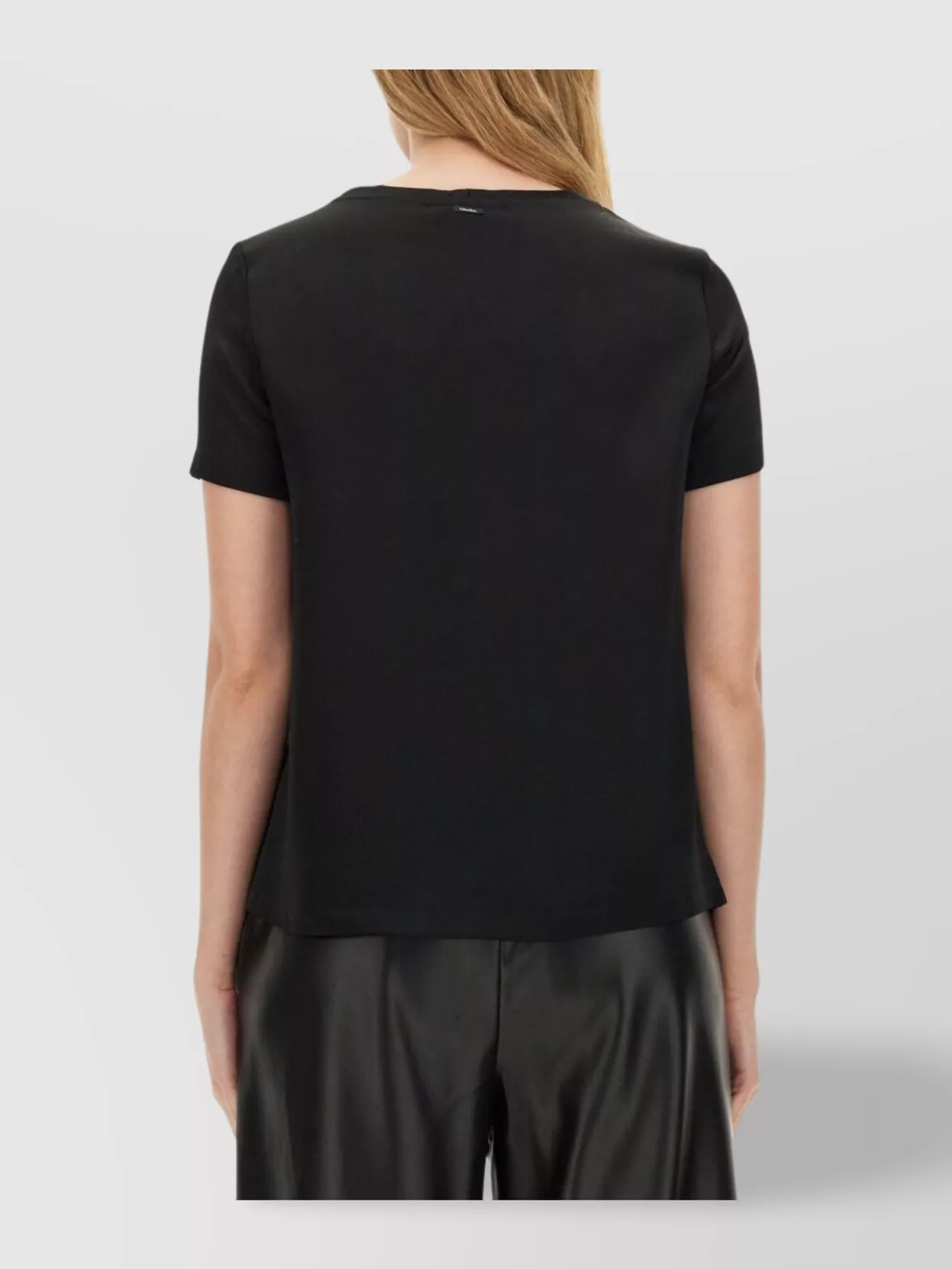 S Max Mara Round Neck Short Sleeve Fitted T-Shirt