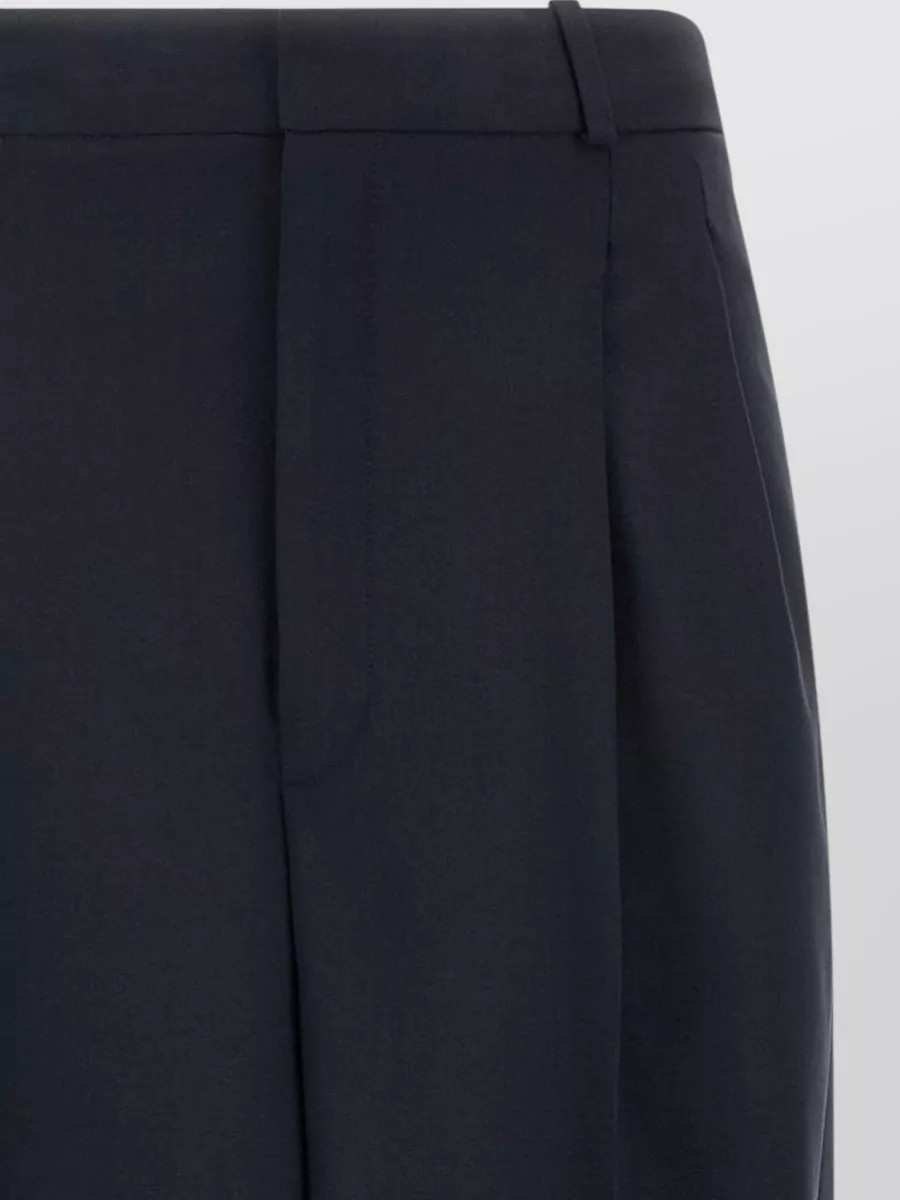 Polo Ralph Lauren Wool Mid-Rise Wide-Leg Tailored Trousers