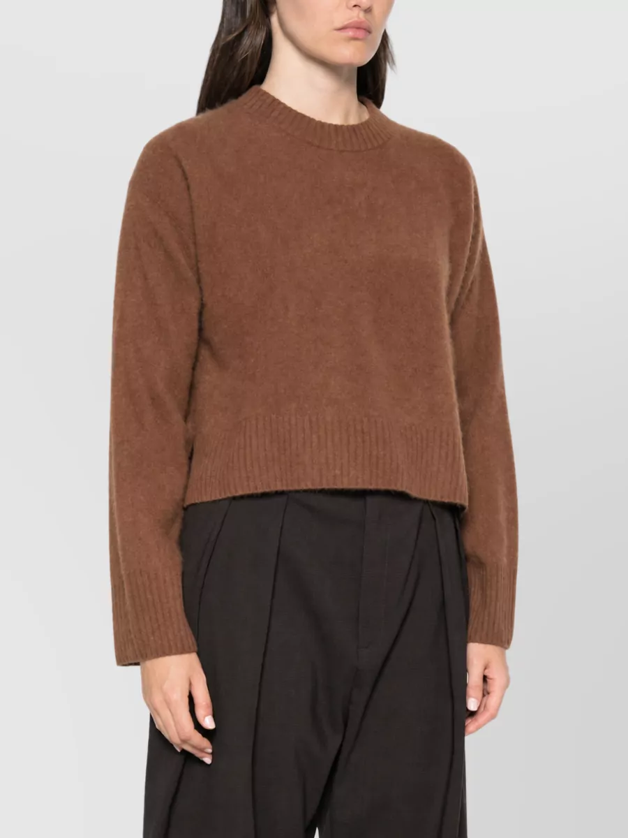 Ct Plage Wool Ribbed-Trim Crewneck Sweater