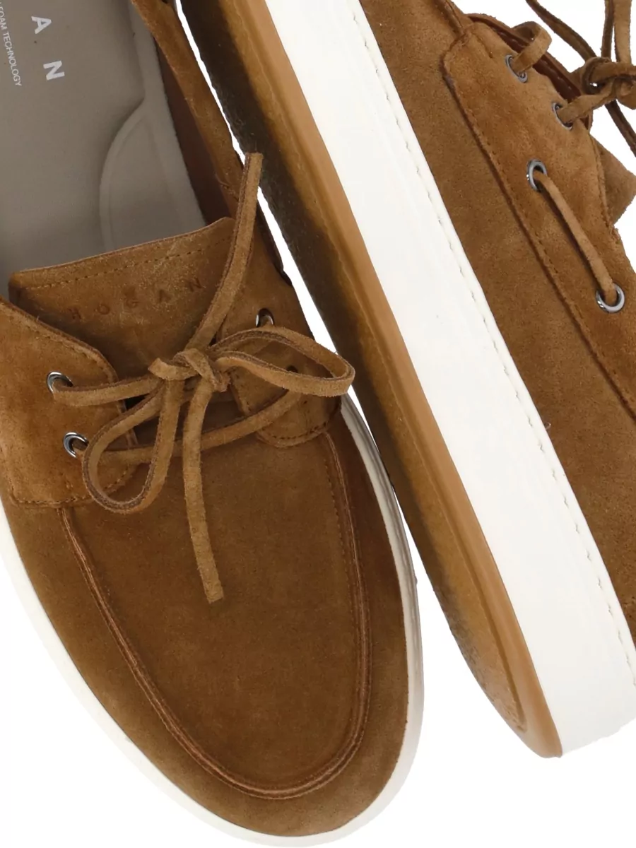 Hogan Leather Boat Shoes