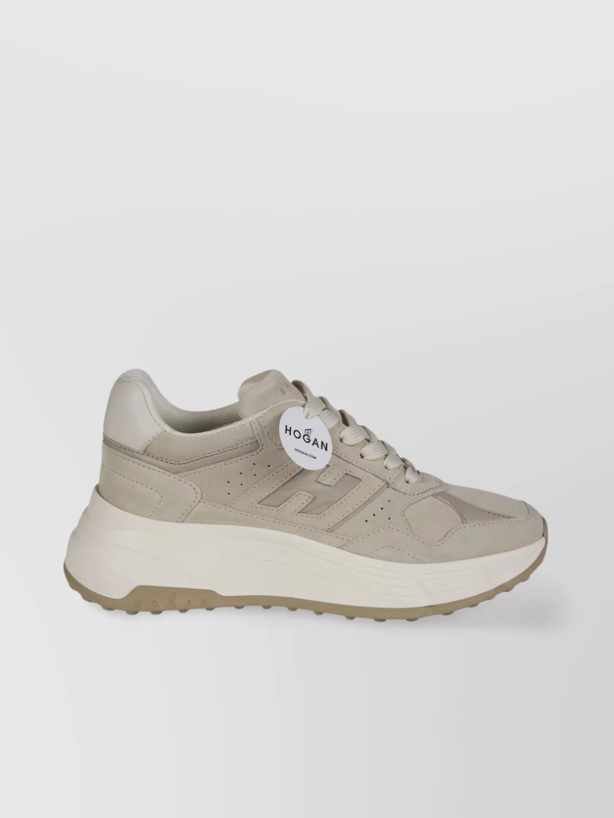 Hogan Suede Rubber Sole Sneakers