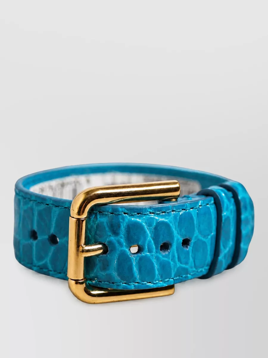 Dolce&Gabbana Embossed Leather Belt