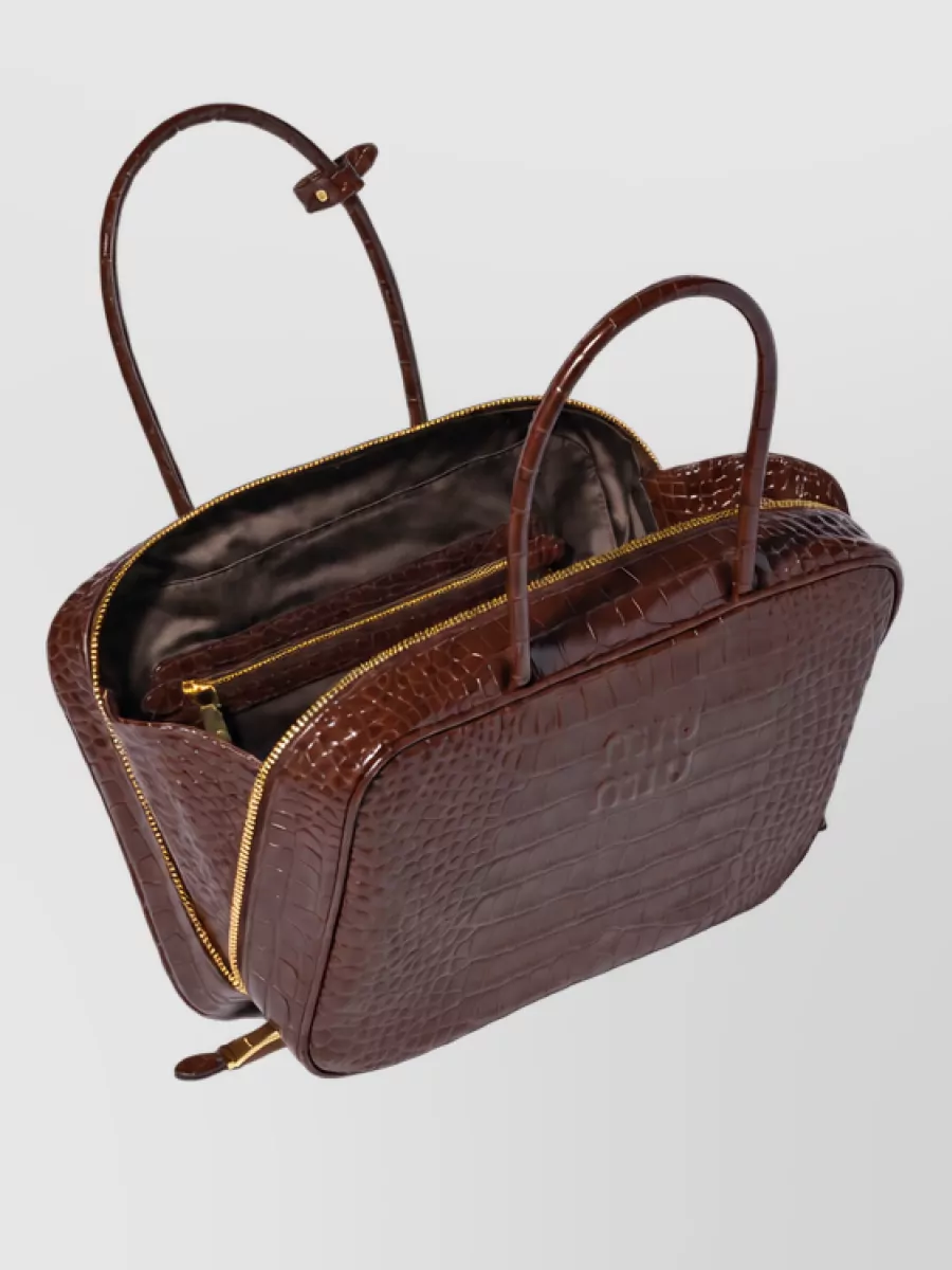 Miu Miu Beau Leather Clutch Bag