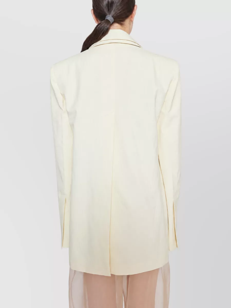 Sportmax Viscose double-collar blazer