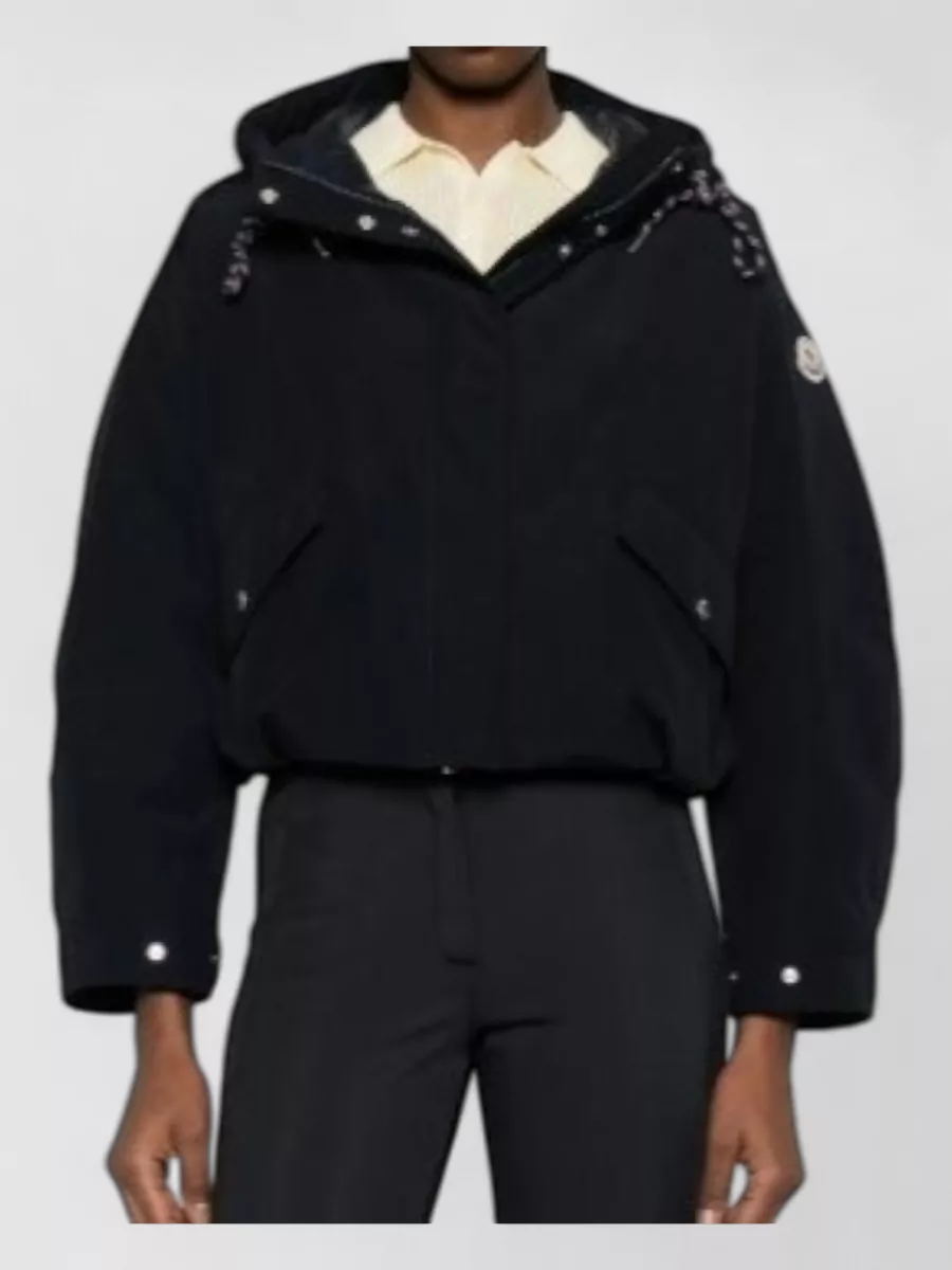Moncler Eucalyptus Quilted Cropped Down Bomber Jacket