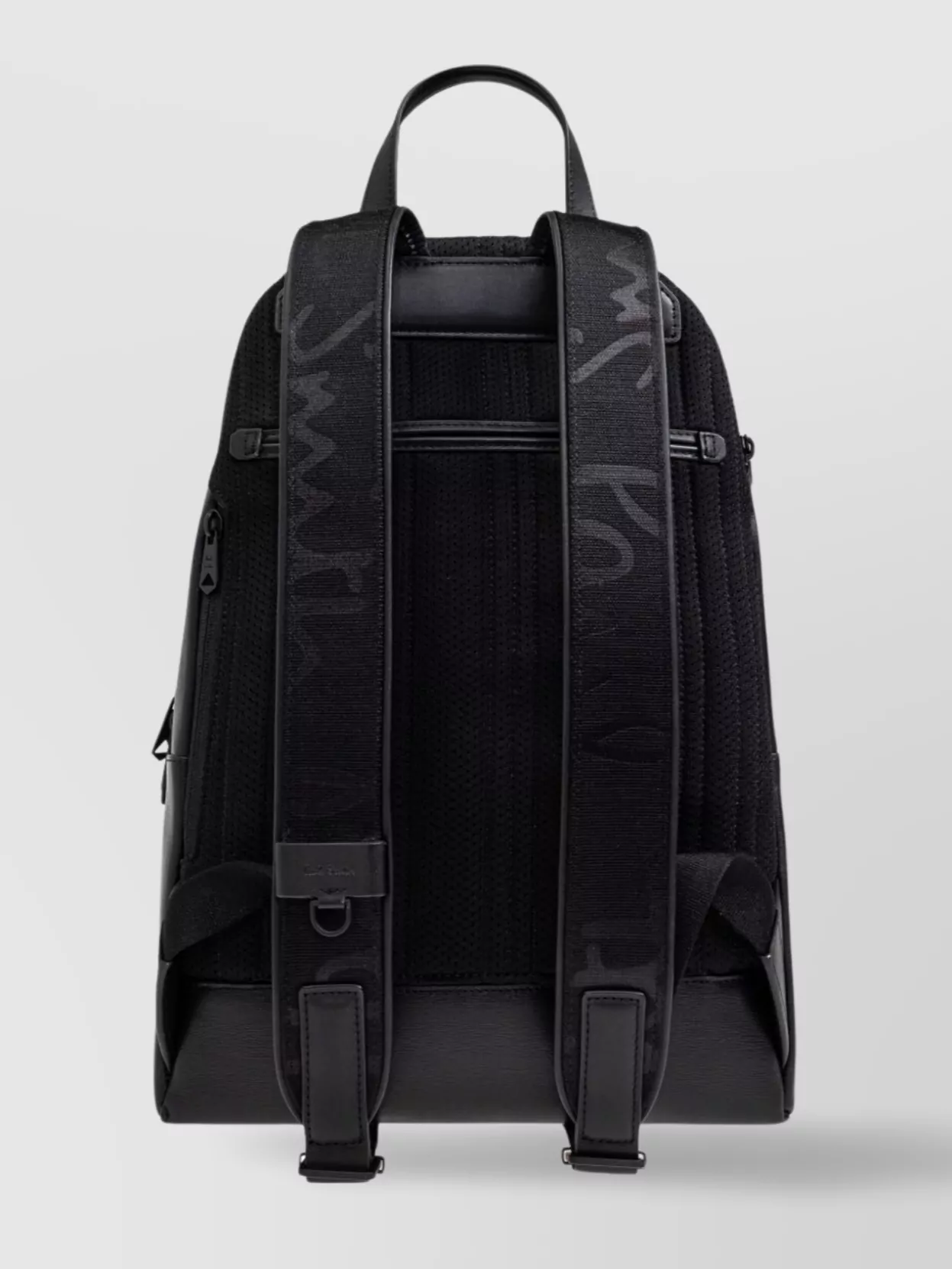 Paul Smith Leather Backpack With Front Pocket And Loop Handle