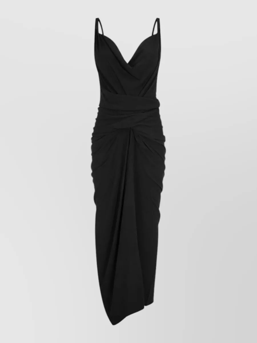 Rick Owens draped midi dress