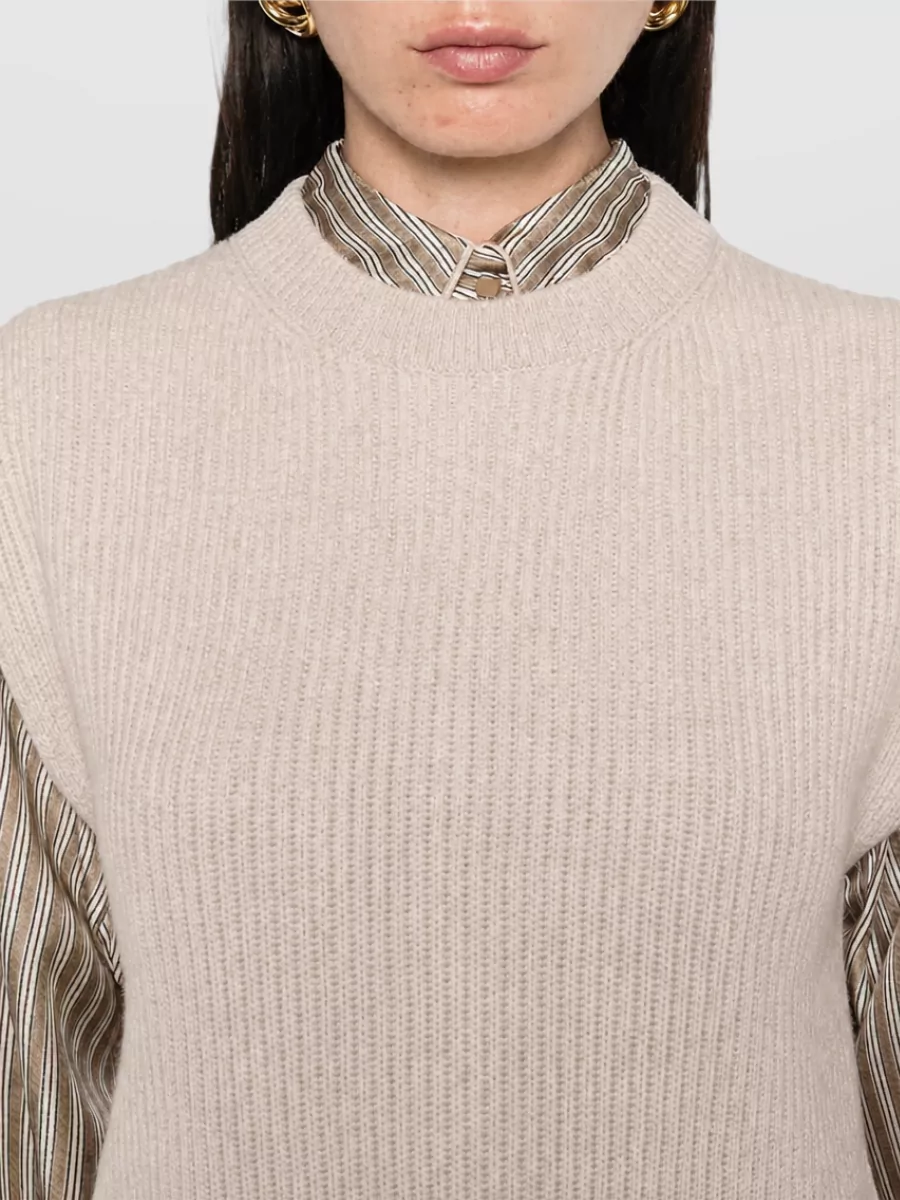 Brunello Cucinelli Wool Cashmere Silk Knitted Vest