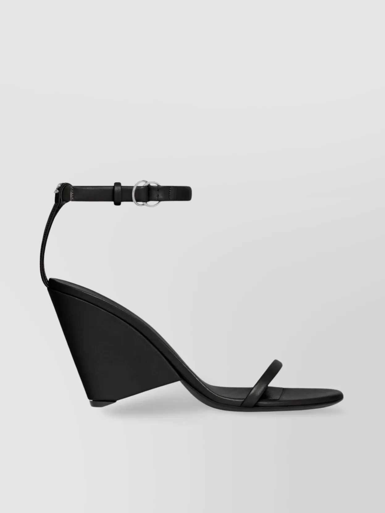 Courrèges Round Toe Strappy Sandals With Wedge Heel