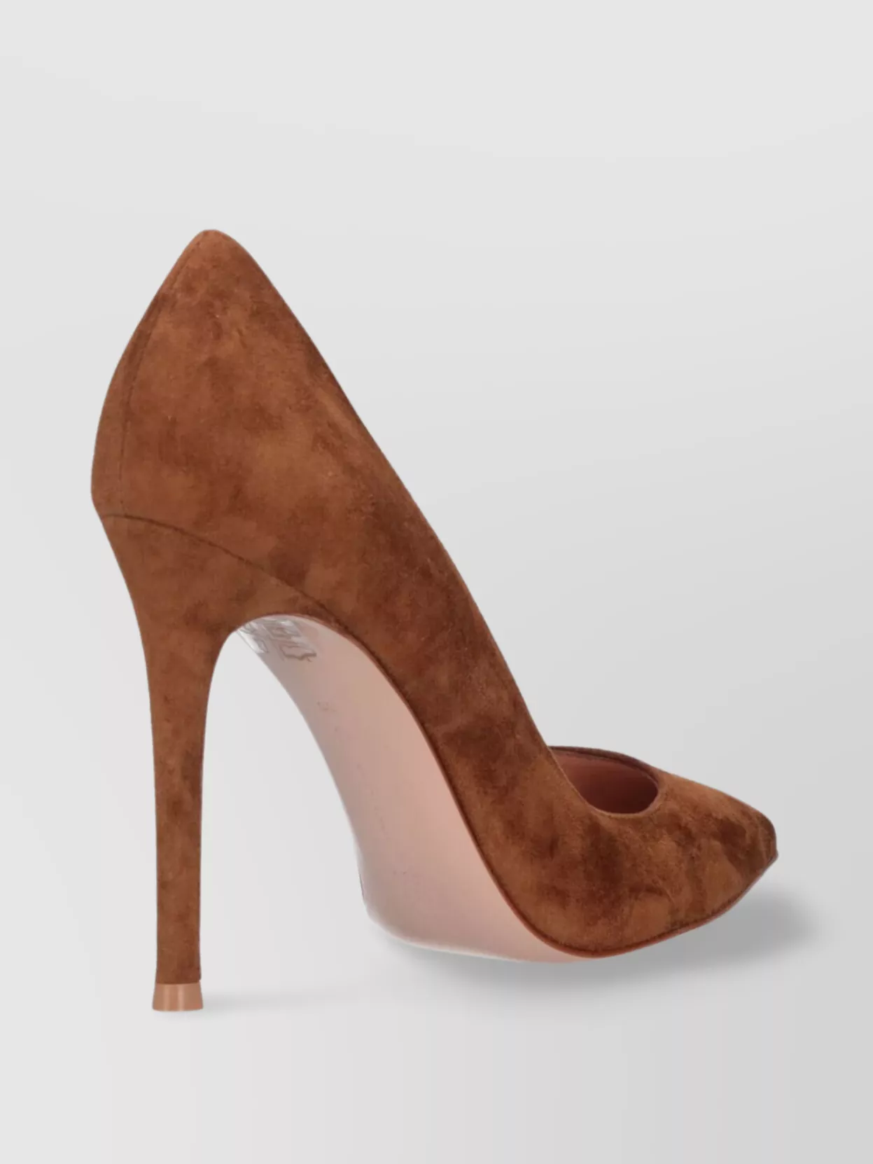 Gianvito Rossi Pointed Toe Suede Finish High Heel