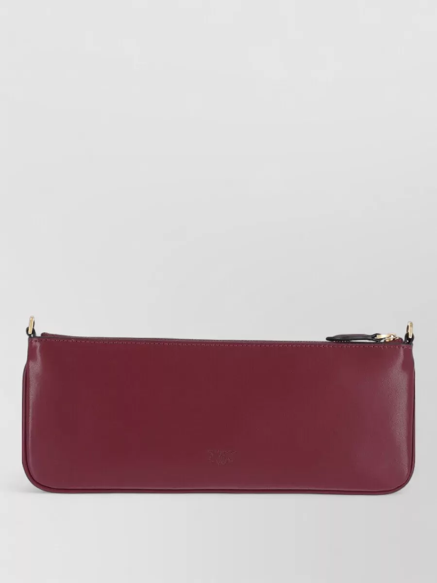 Pinko Love Bag Flat Leather Clutch Bag