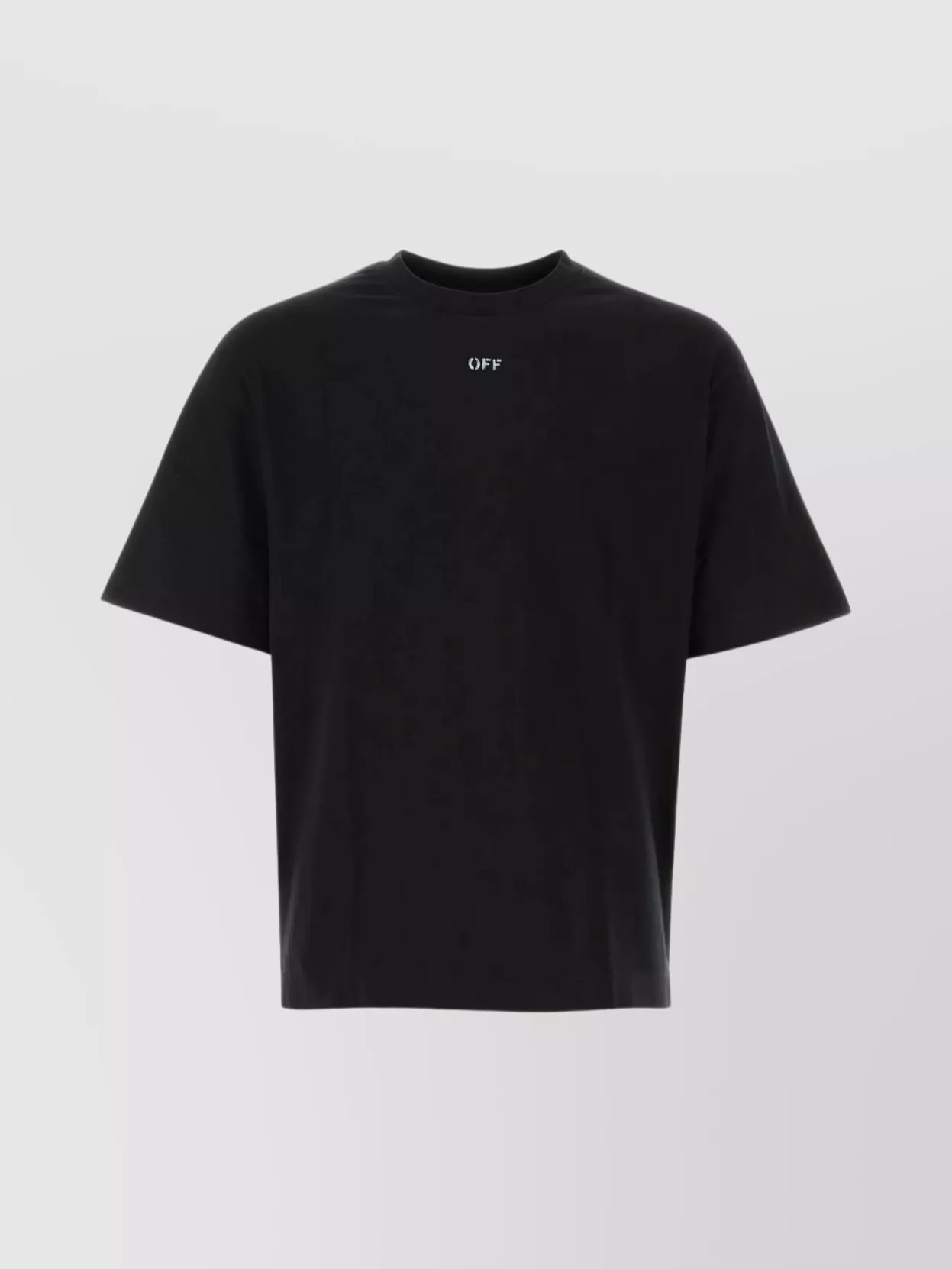 Shop Off-white Off Stamp Oversize Ribbed Crew-neck T-shirt In Black