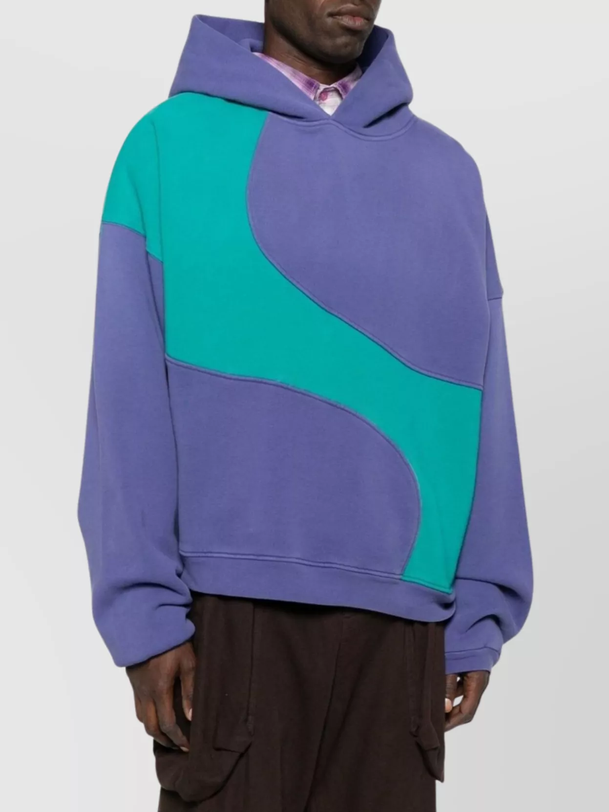 Erl Color Block Hoodie Sweatshirt