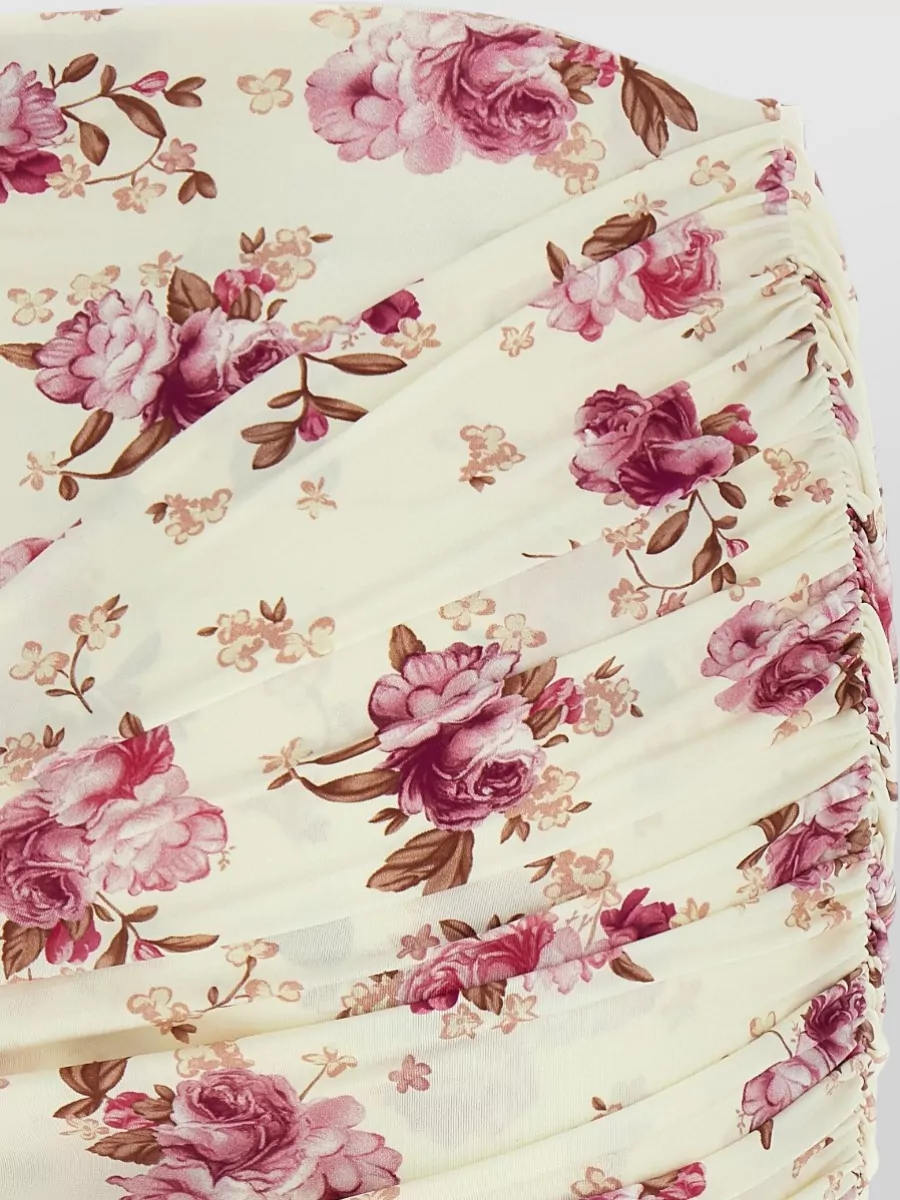 Magda Butrym Floral Ruched Re26 Skirt Draped Style