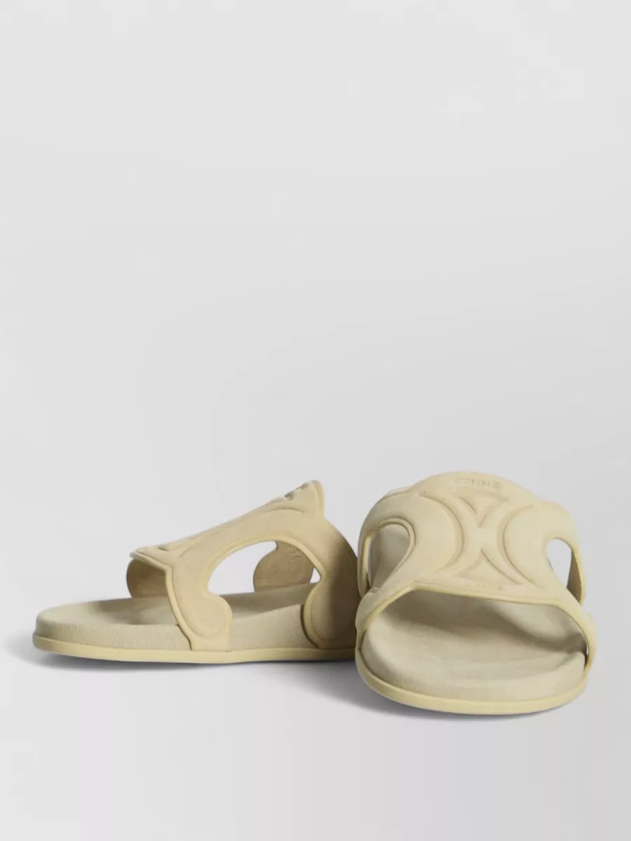 Celine leather slide sandals