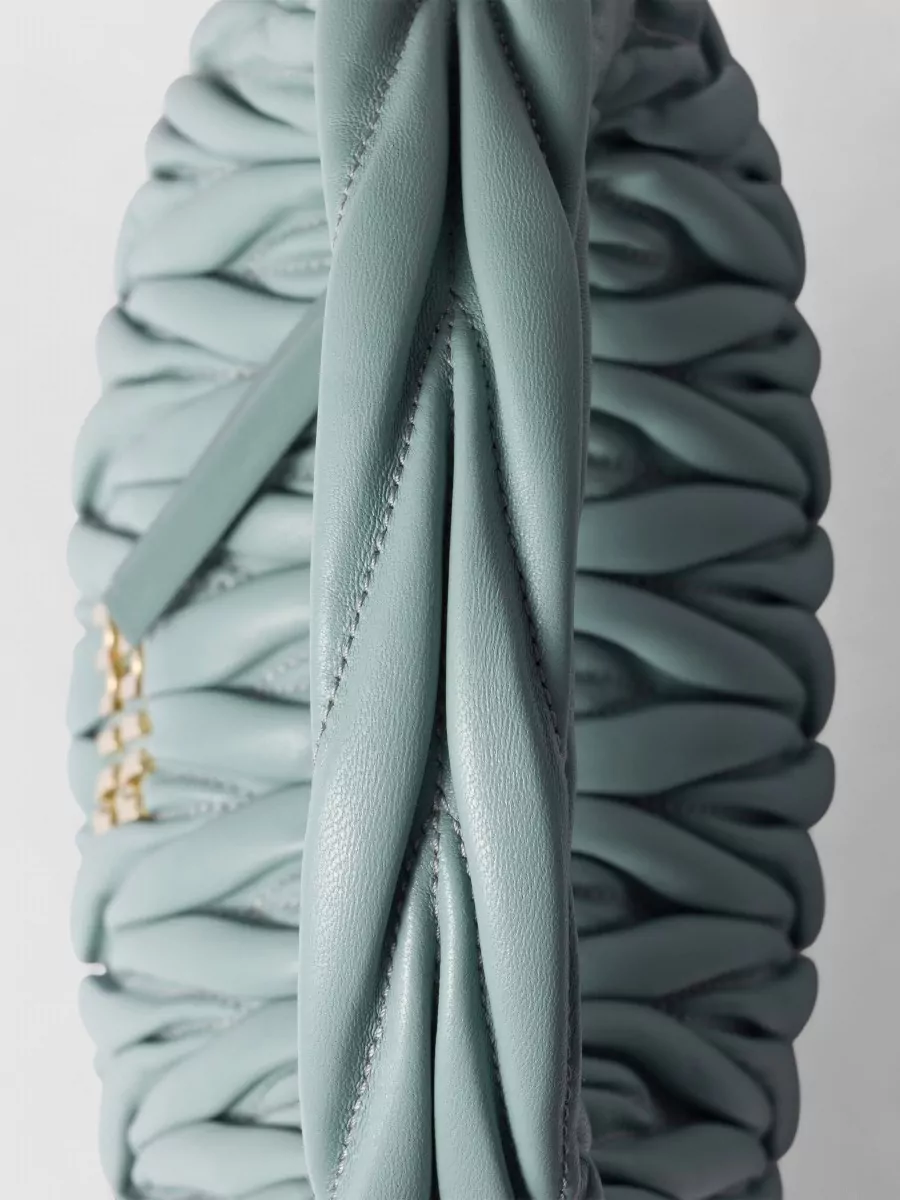 Miu Miu Crossbody Bag Detachable Strap Gold Tone Hardware