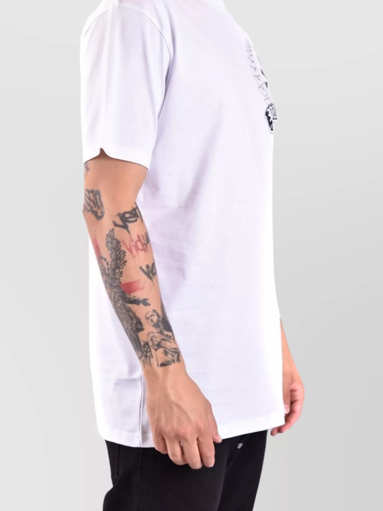 Philipp Plein Crew Neck Graphic Print Short Sleeves