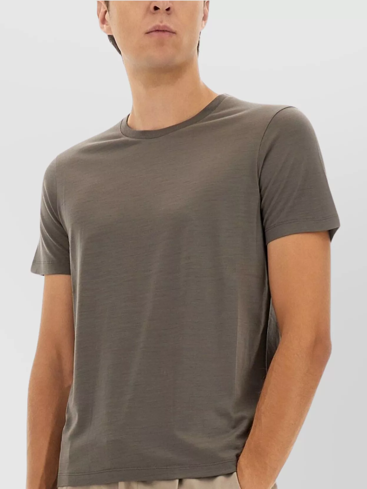 Herno Lightweight Round Neck Short Sleeve T-Shirt
