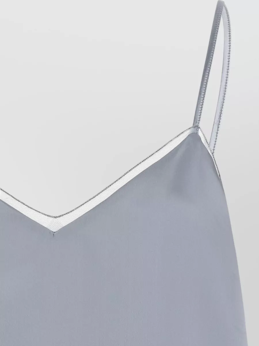 Fabiana Filippi Lingerie Style Top Lightweight Spaghetti Straps