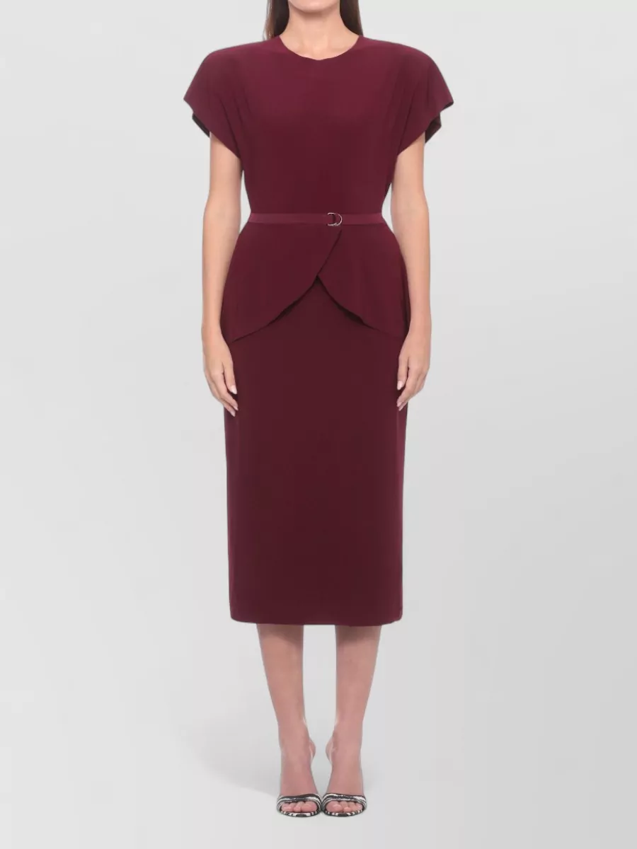 Norma Kamali Peplum Midi Dress