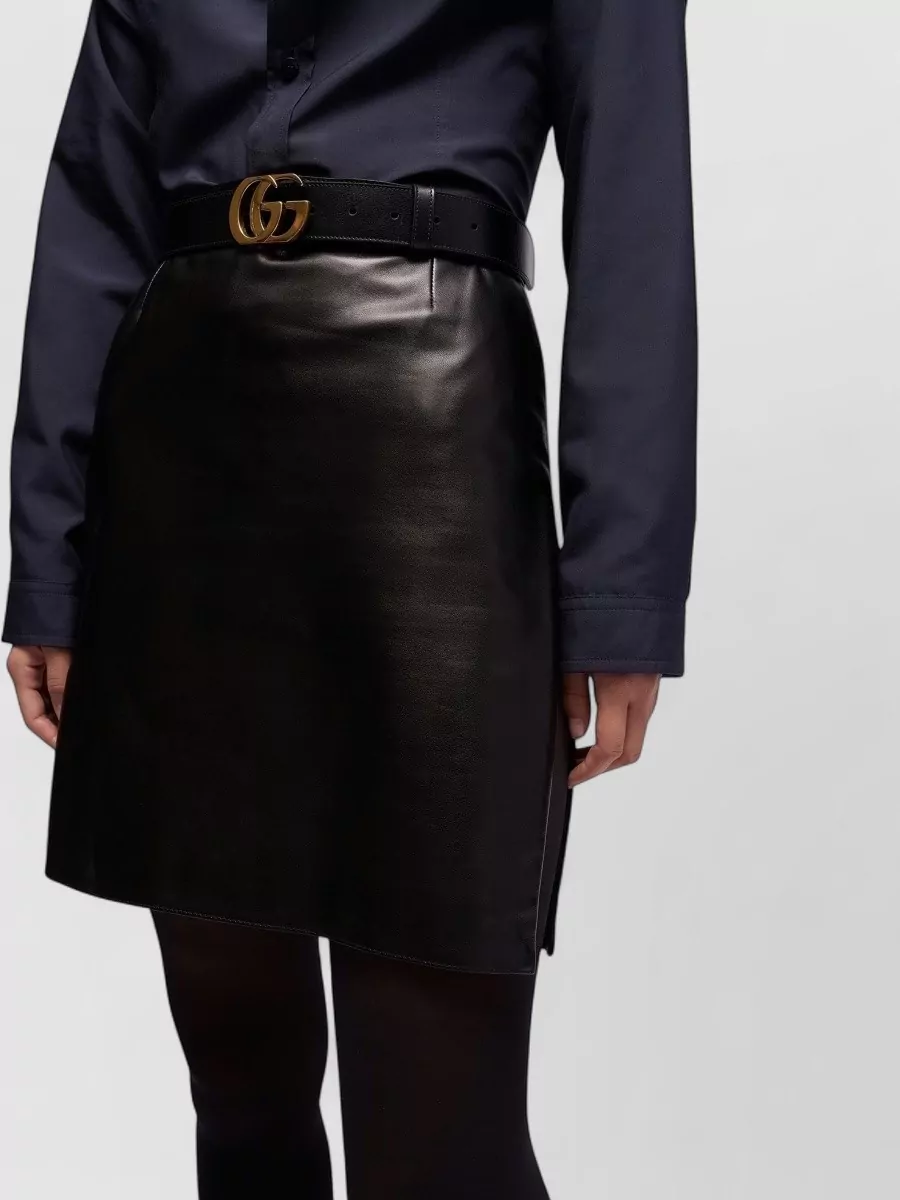 Gucci Leather Mini Skirt