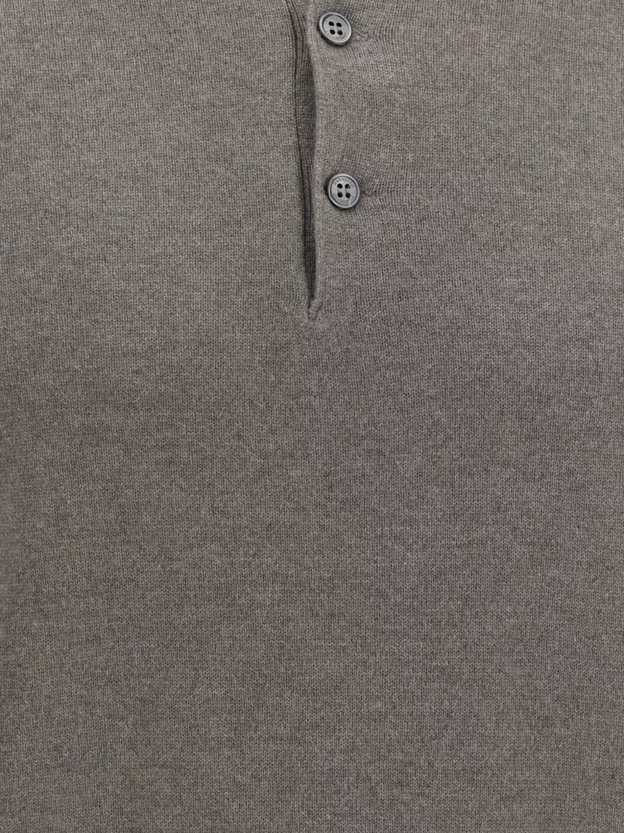 Brunello Cucinelli Cashmere Knit Polo Sweater