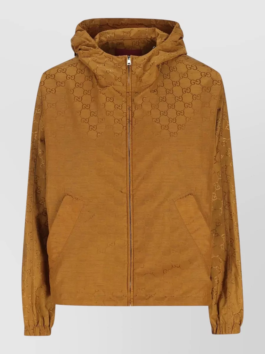 Gucci hooded gg nylon jacket