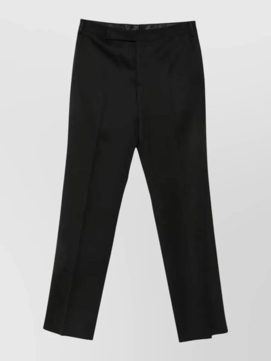 Lardini Wool Straight-Leg Tailored Trousers