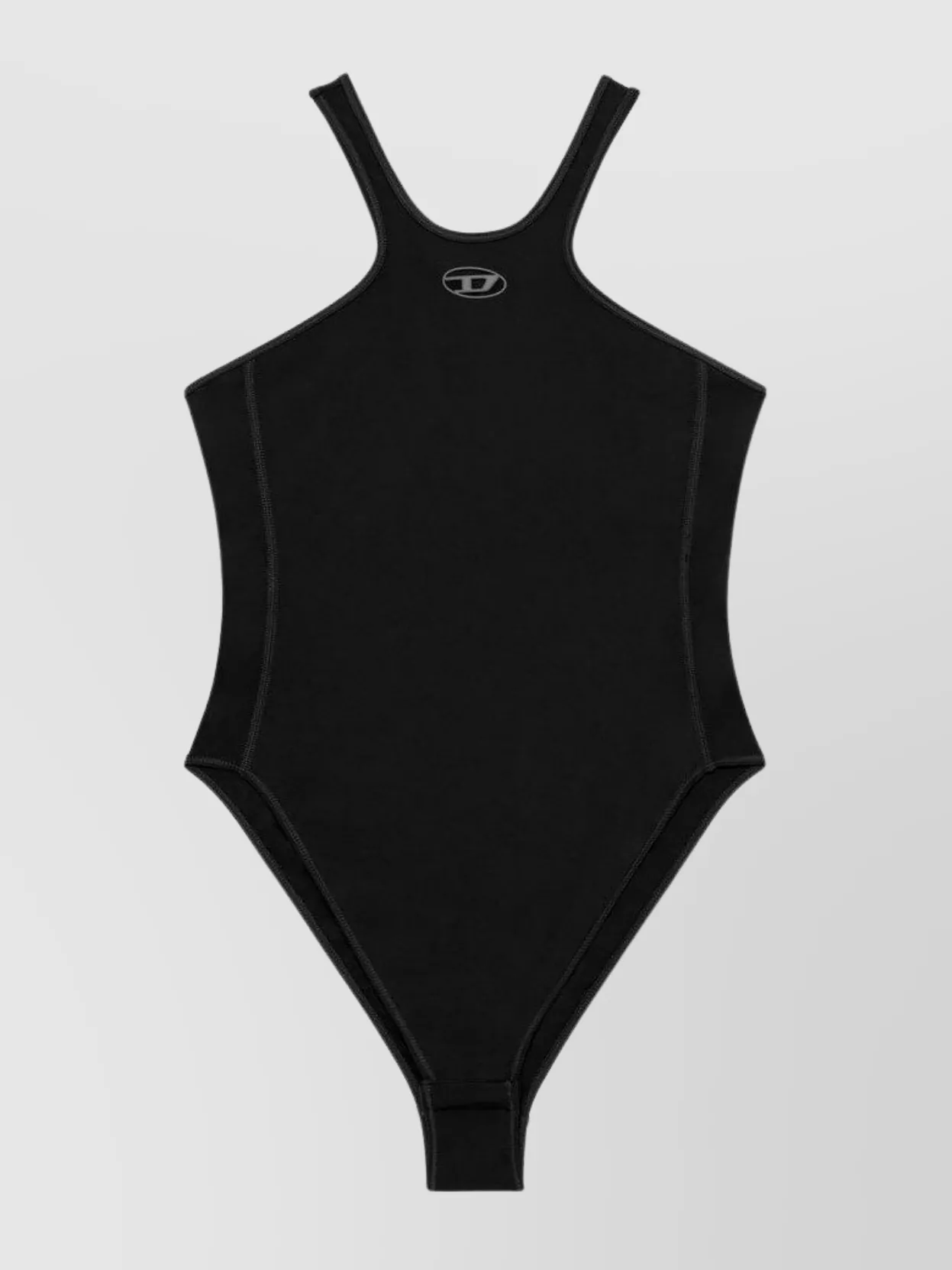 Diesel Racerback Swim Tops High-cut Leg In Black