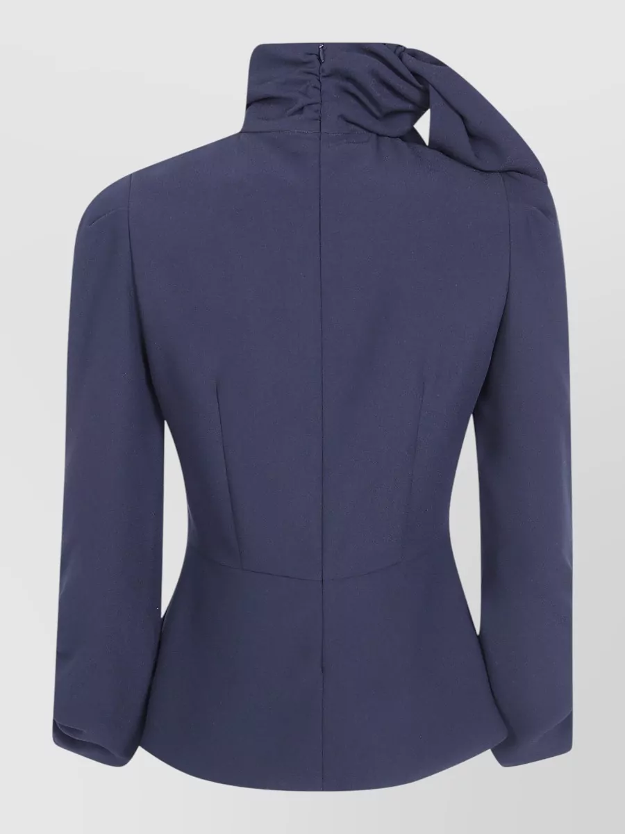 DrHope bow detail high-neck shirt