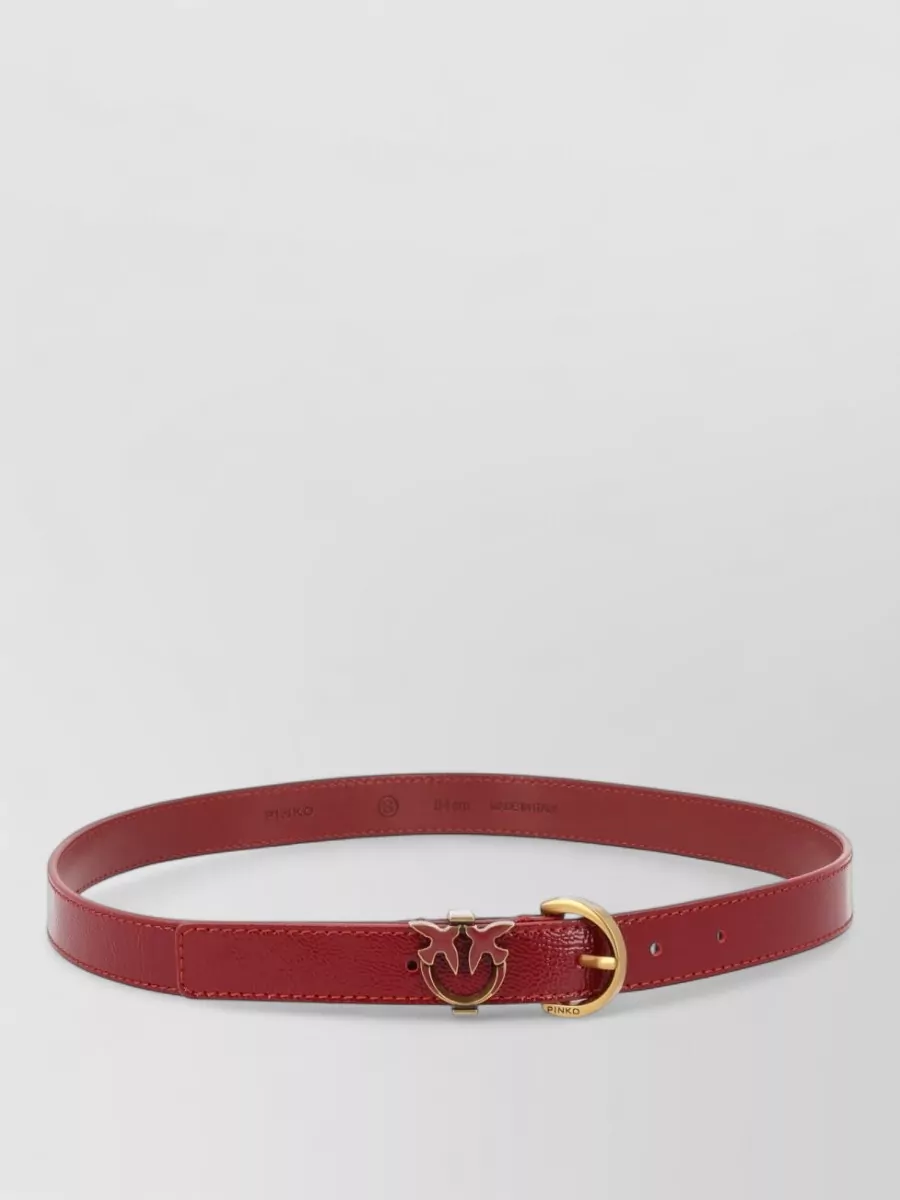 Pinko leather logo belt