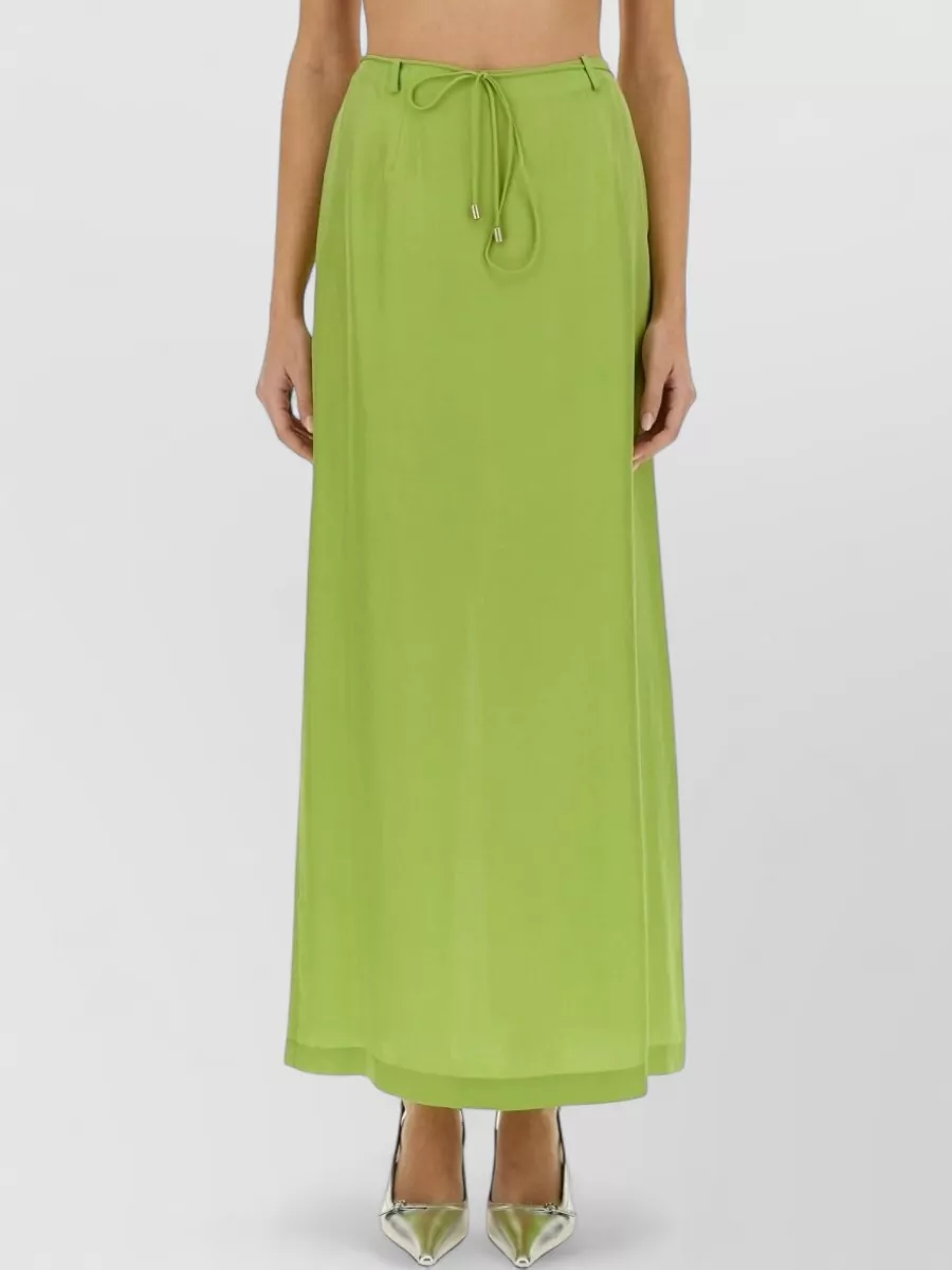 Alysi silk high-waisted maxi skirt