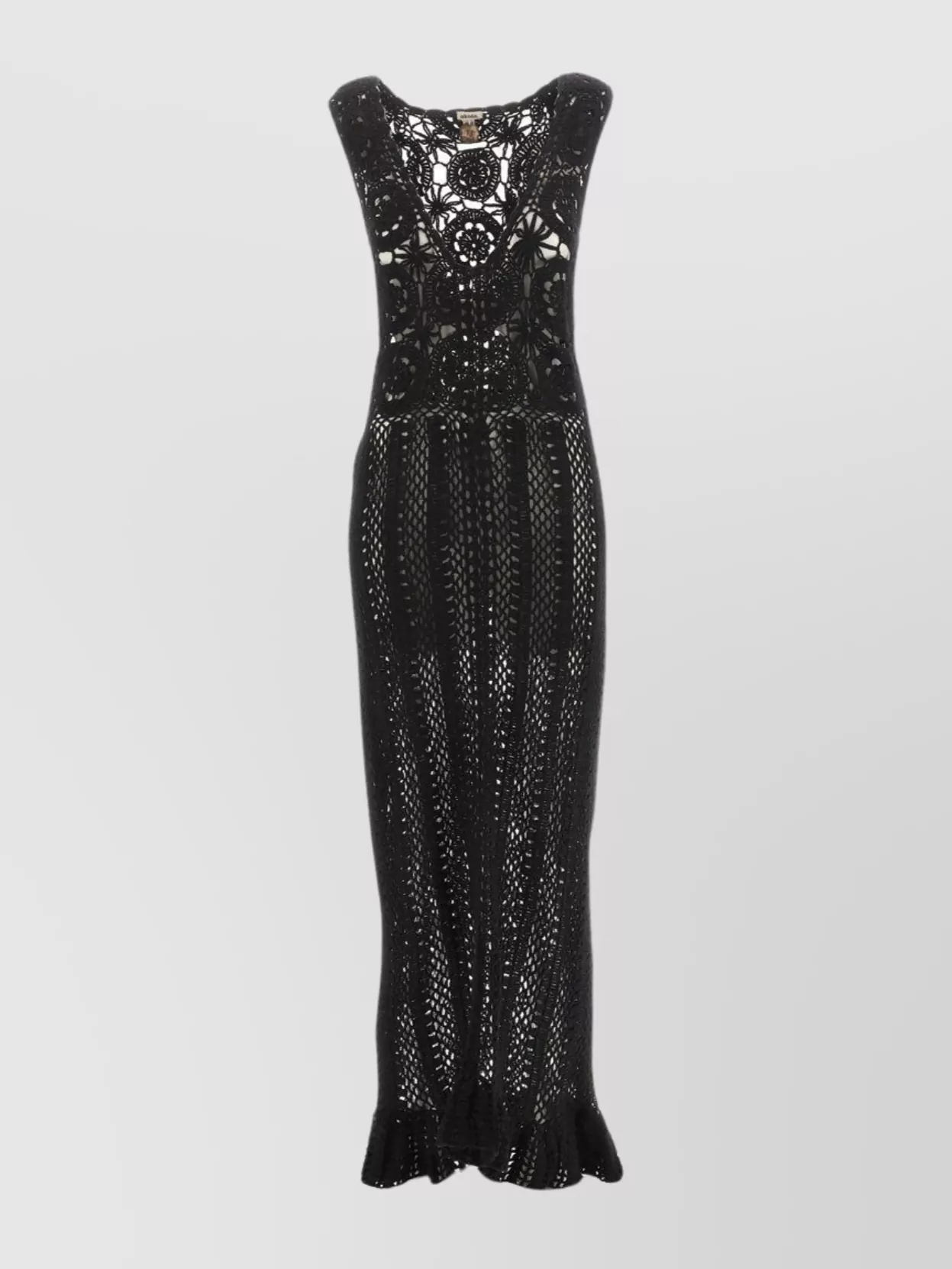 Shop Akoia Swim Long Dress With Crochet Lace Panels
