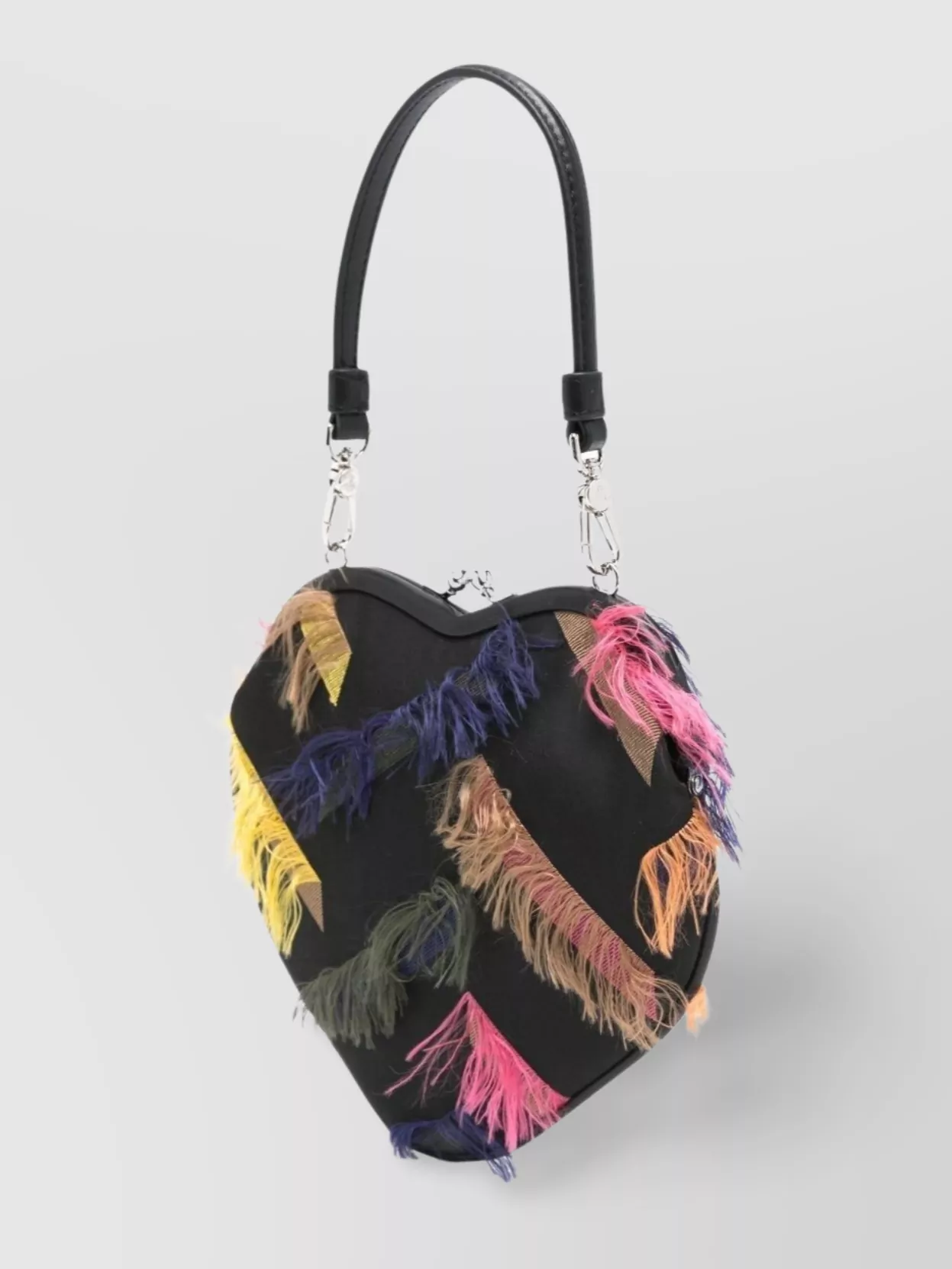 Vivienne Westwood Heart Shape Fringe Chain-link Shoulder Bag