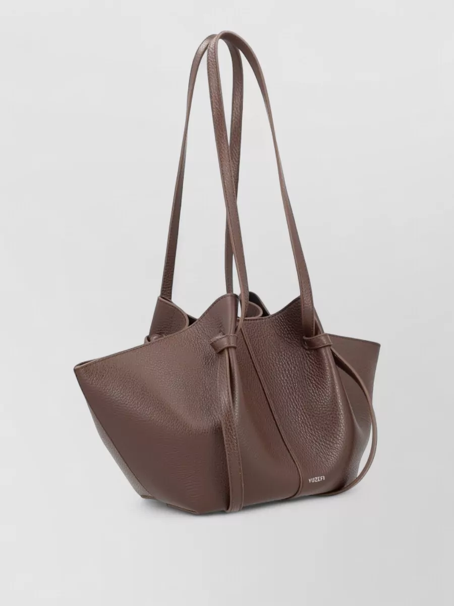 Yuzefi Mochi Shoulder Bag Structured Shape Texture