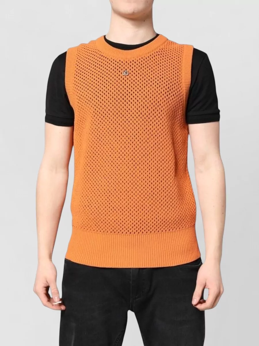 Dolce&Gabbana Cashmere silk sleeveless crewneck jumper