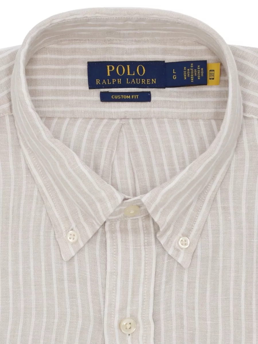 Ralph Lauren Striped Linen Long-Sleeve Shirt