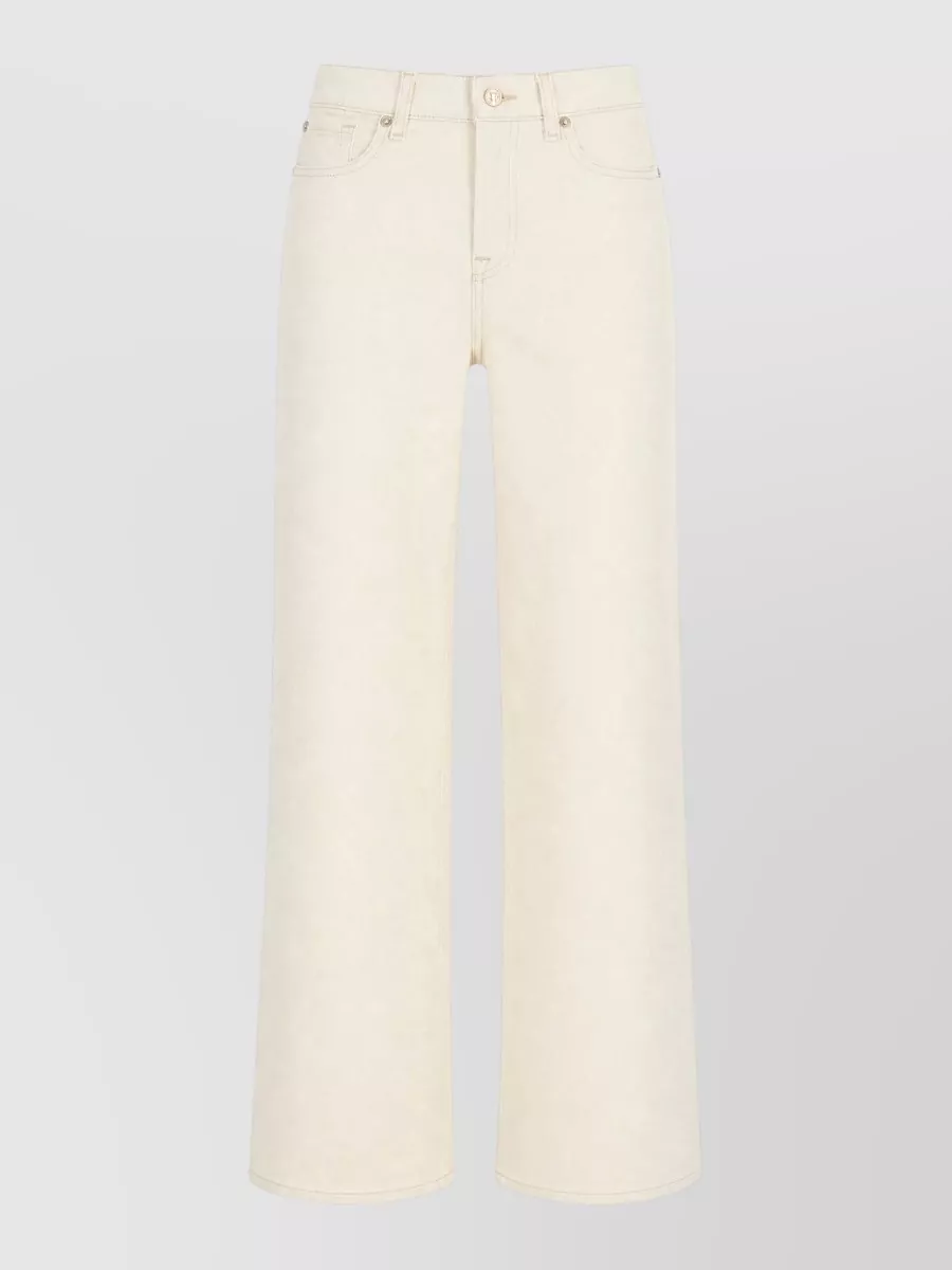 7 For All Mankind denim wide-leg trousers