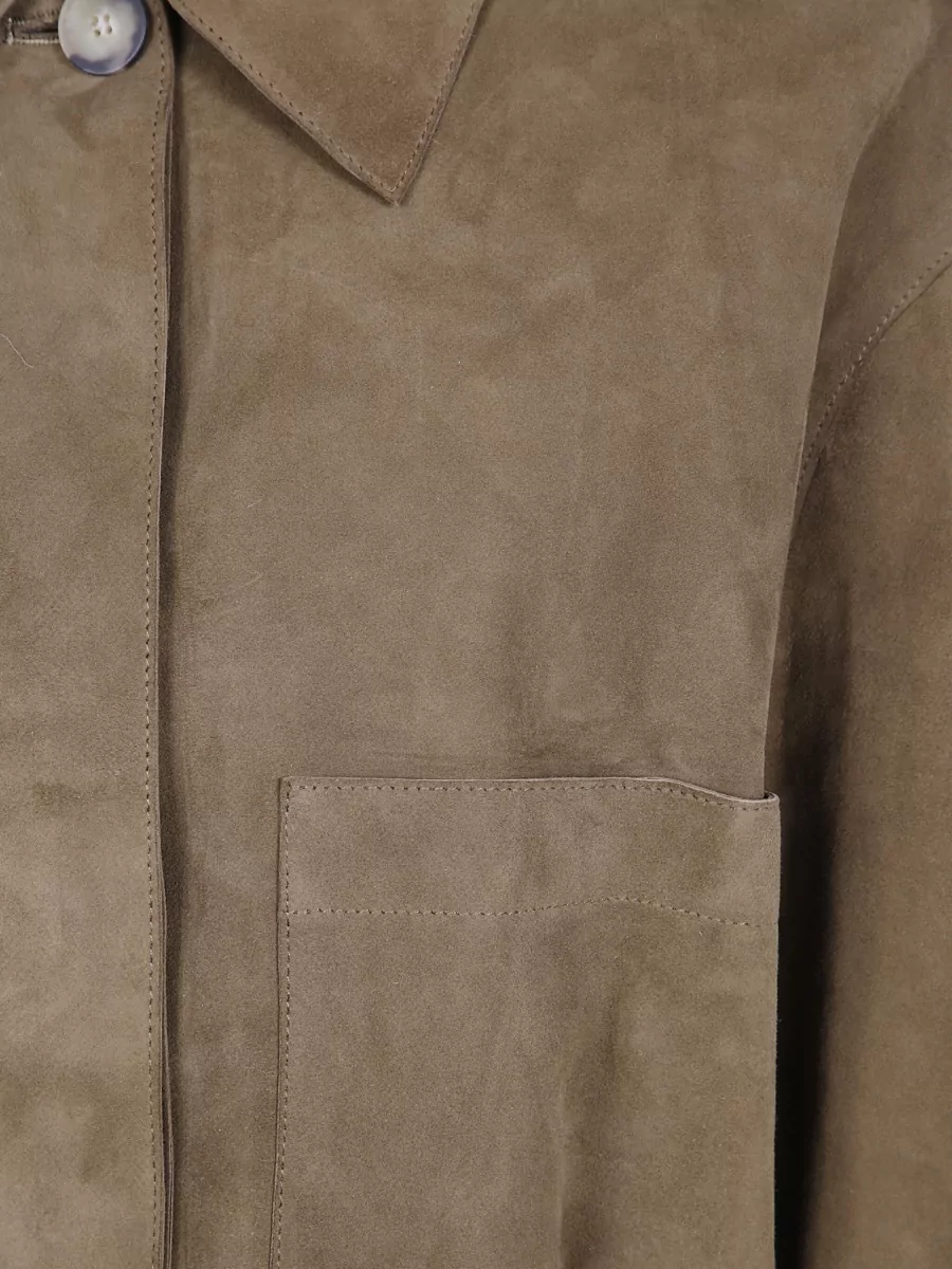 Joseph Suede Single-Breasted Coat