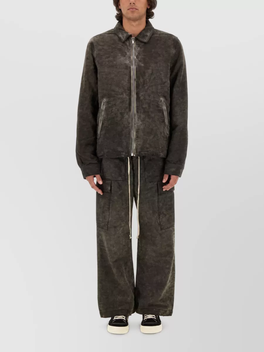 Rick Owens Drkshdw Cotton Wide-Leg Cargo Trousers
