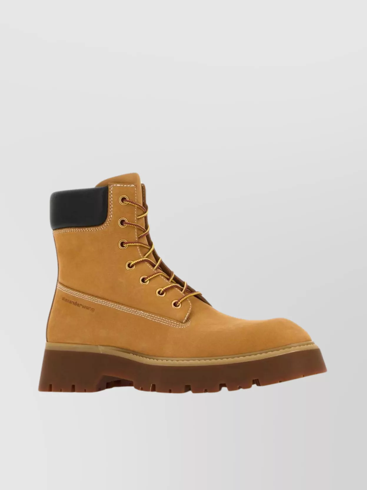 Alexander Wang Throttle Ankle Boots Chunky Sole In Wheat
